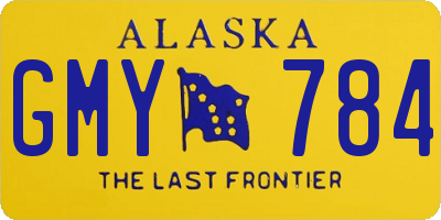 AK license plate GMY784