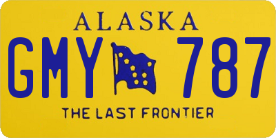 AK license plate GMY787