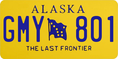 AK license plate GMY801