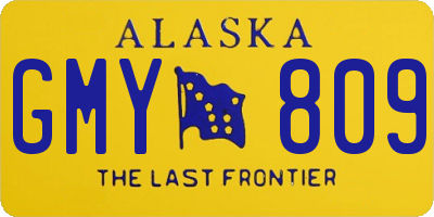 AK license plate GMY809