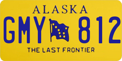 AK license plate GMY812