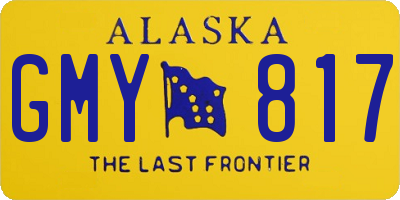 AK license plate GMY817