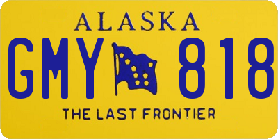 AK license plate GMY818
