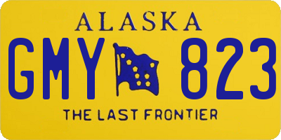 AK license plate GMY823