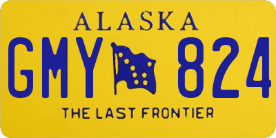 AK license plate GMY824