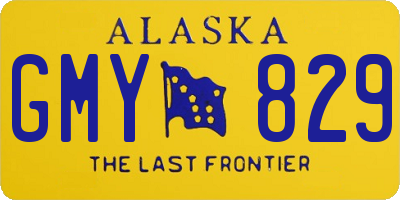 AK license plate GMY829