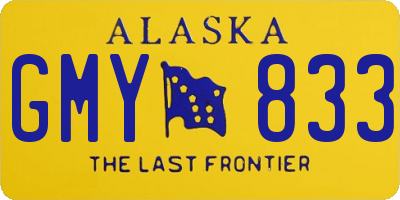 AK license plate GMY833