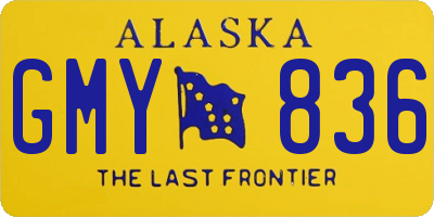AK license plate GMY836