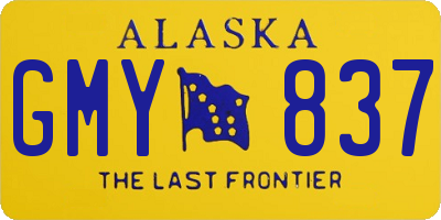 AK license plate GMY837