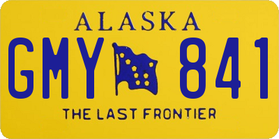 AK license plate GMY841