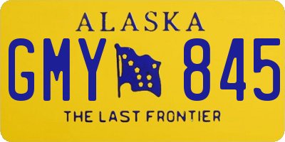 AK license plate GMY845