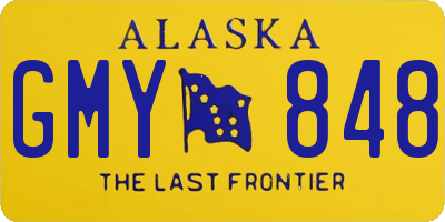 AK license plate GMY848