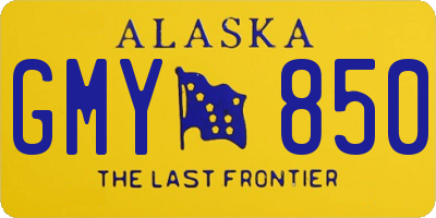 AK license plate GMY850