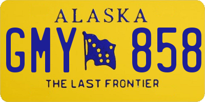 AK license plate GMY858