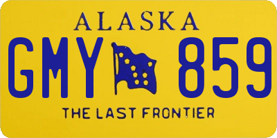 AK license plate GMY859