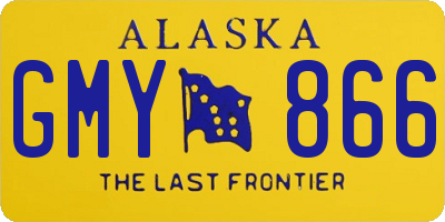 AK license plate GMY866