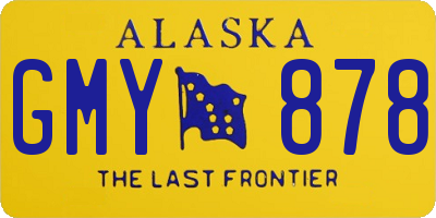 AK license plate GMY878