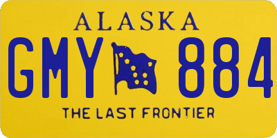AK license plate GMY884