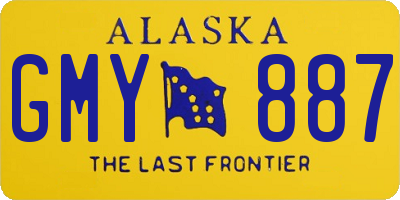AK license plate GMY887