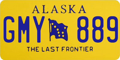 AK license plate GMY889