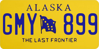 AK license plate GMY899
