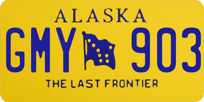 AK license plate GMY903