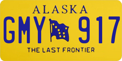 AK license plate GMY917
