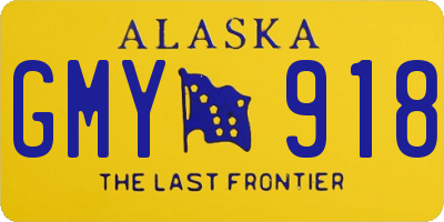 AK license plate GMY918