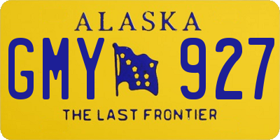 AK license plate GMY927