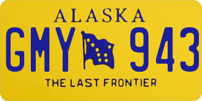 AK license plate GMY943