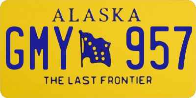AK license plate GMY957