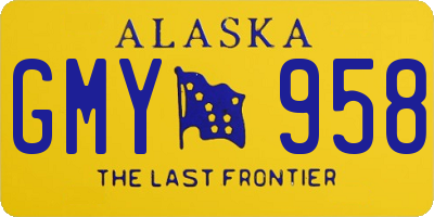 AK license plate GMY958