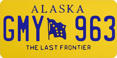 AK license plate GMY963