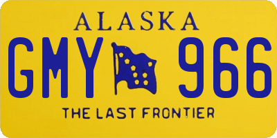 AK license plate GMY966