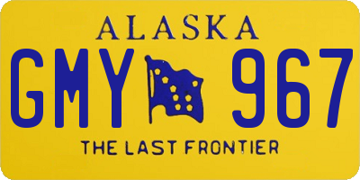 AK license plate GMY967