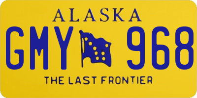 AK license plate GMY968