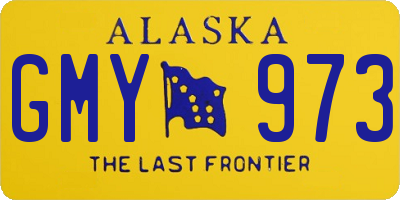 AK license plate GMY973