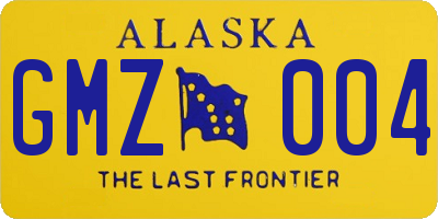 AK license plate GMZ004