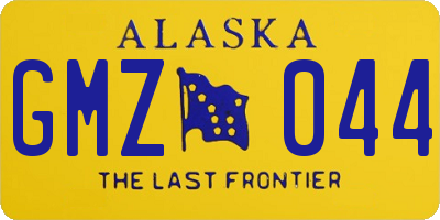 AK license plate GMZ044