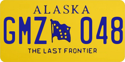 AK license plate GMZ048