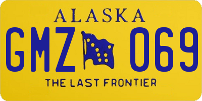 AK license plate GMZ069