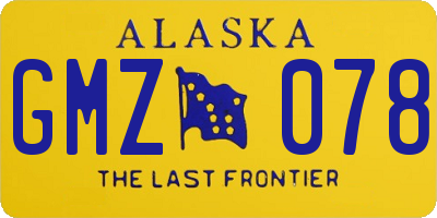 AK license plate GMZ078