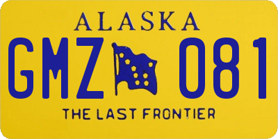 AK license plate GMZ081