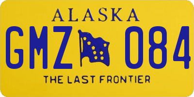 AK license plate GMZ084