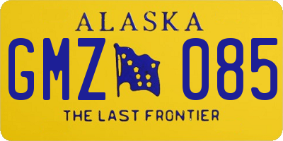 AK license plate GMZ085
