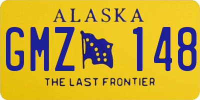 AK license plate GMZ148