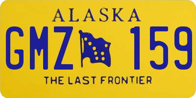 AK license plate GMZ159