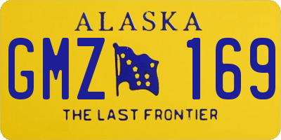 AK license plate GMZ169