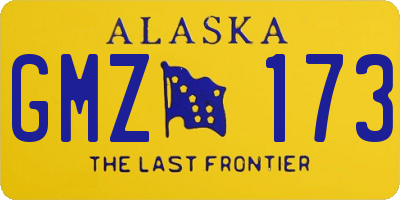 AK license plate GMZ173