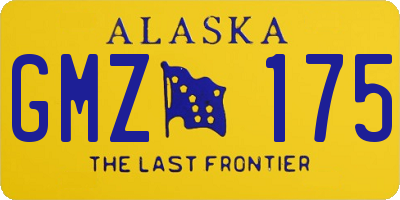AK license plate GMZ175